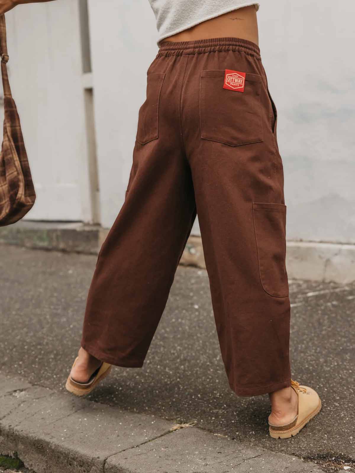 Ottway W's Chef Ottway Pants Unisex Dark Brown