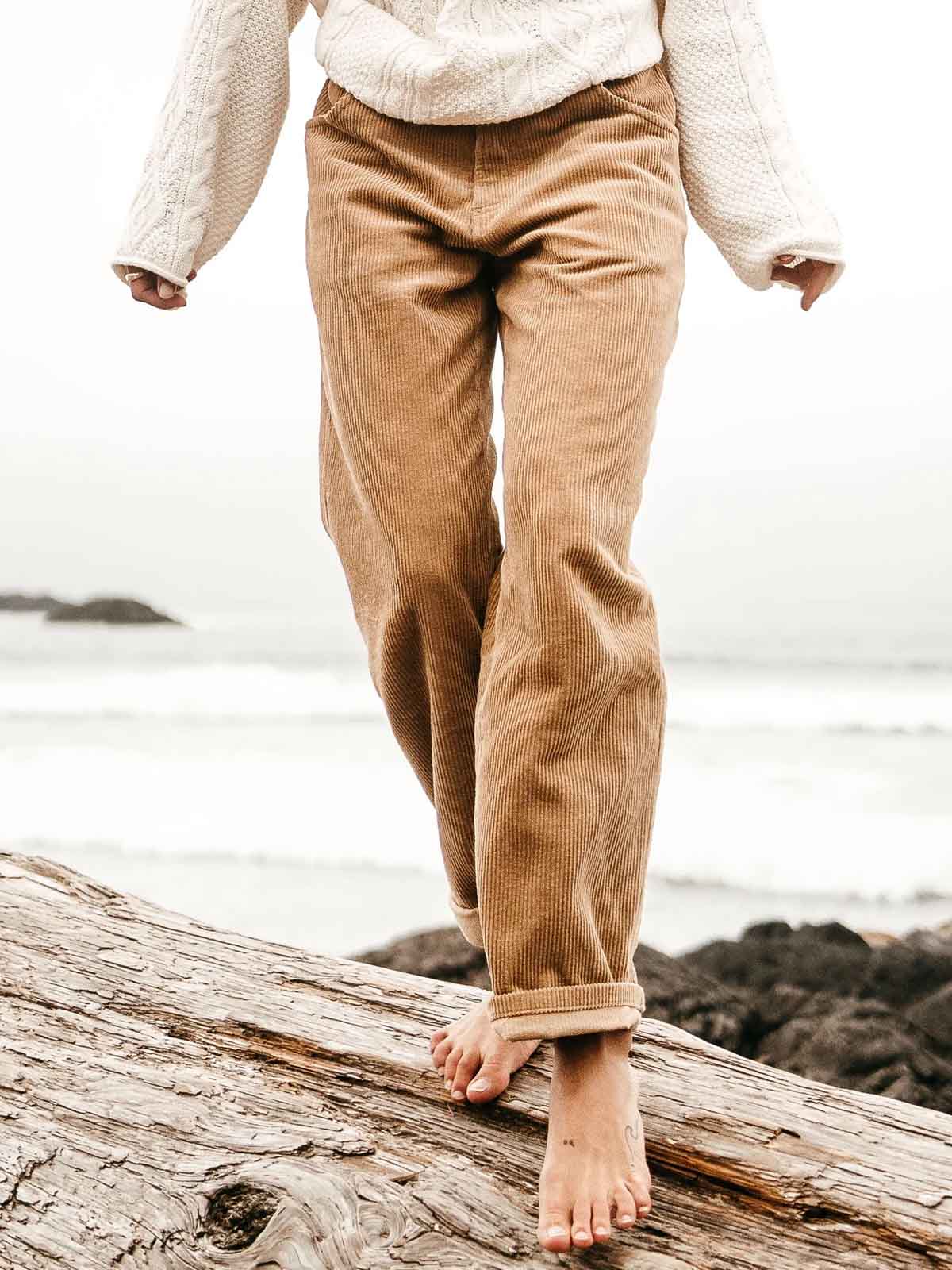 Ottway W's Dayton Cord Pants Brown