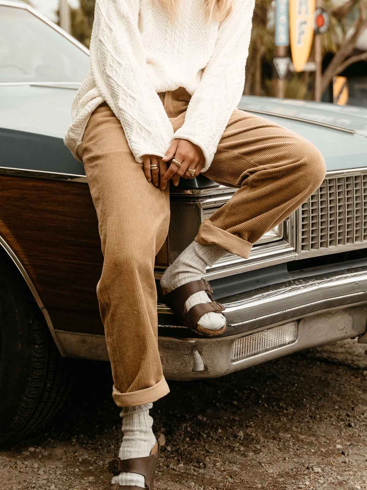 Ottway W's Dayton Cord Pants Brown