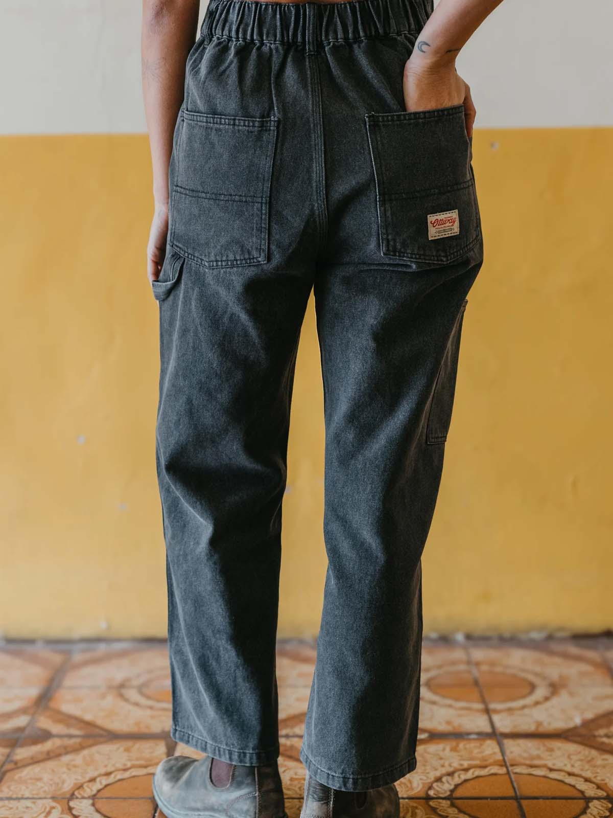 Ottway W's JMM Series Baggy Jeans Black Washed