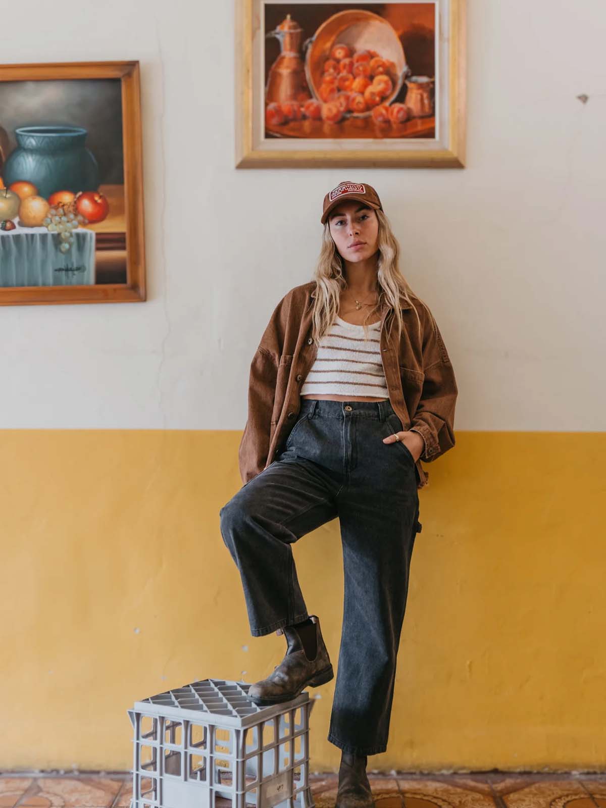 Ottway W's JMM Series Baggy Jeans Black Washed