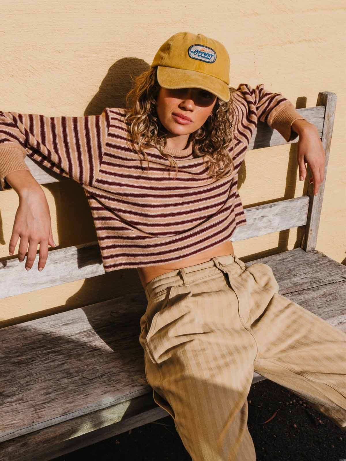 Ottway W's Ray Cropped Stripe Jumper