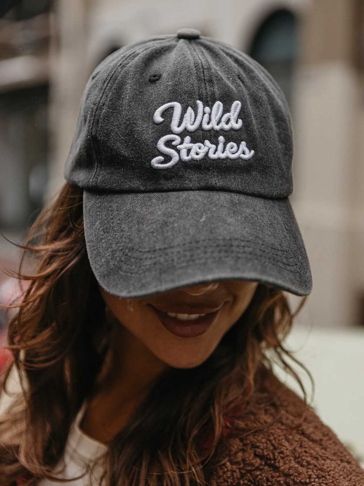 Ottway Wild Stories Washed Black Baseball Cap