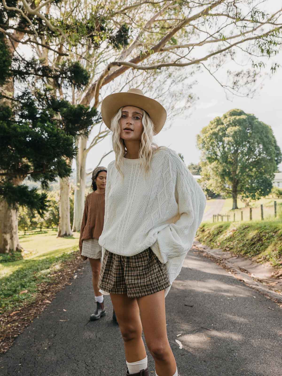 Ottway Willow Checked Shorts Green