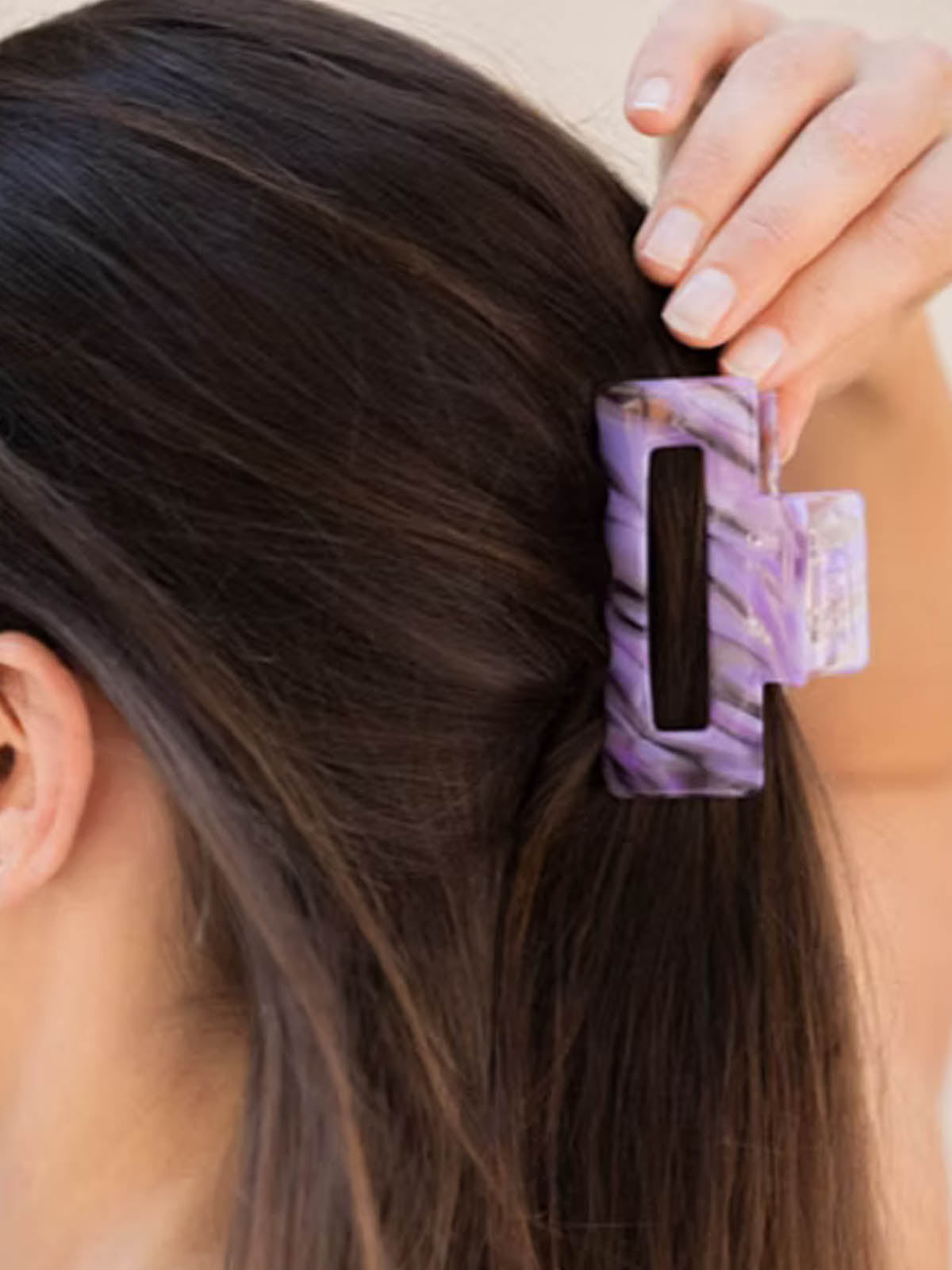 Palmey Haarklammer Avo Purple M