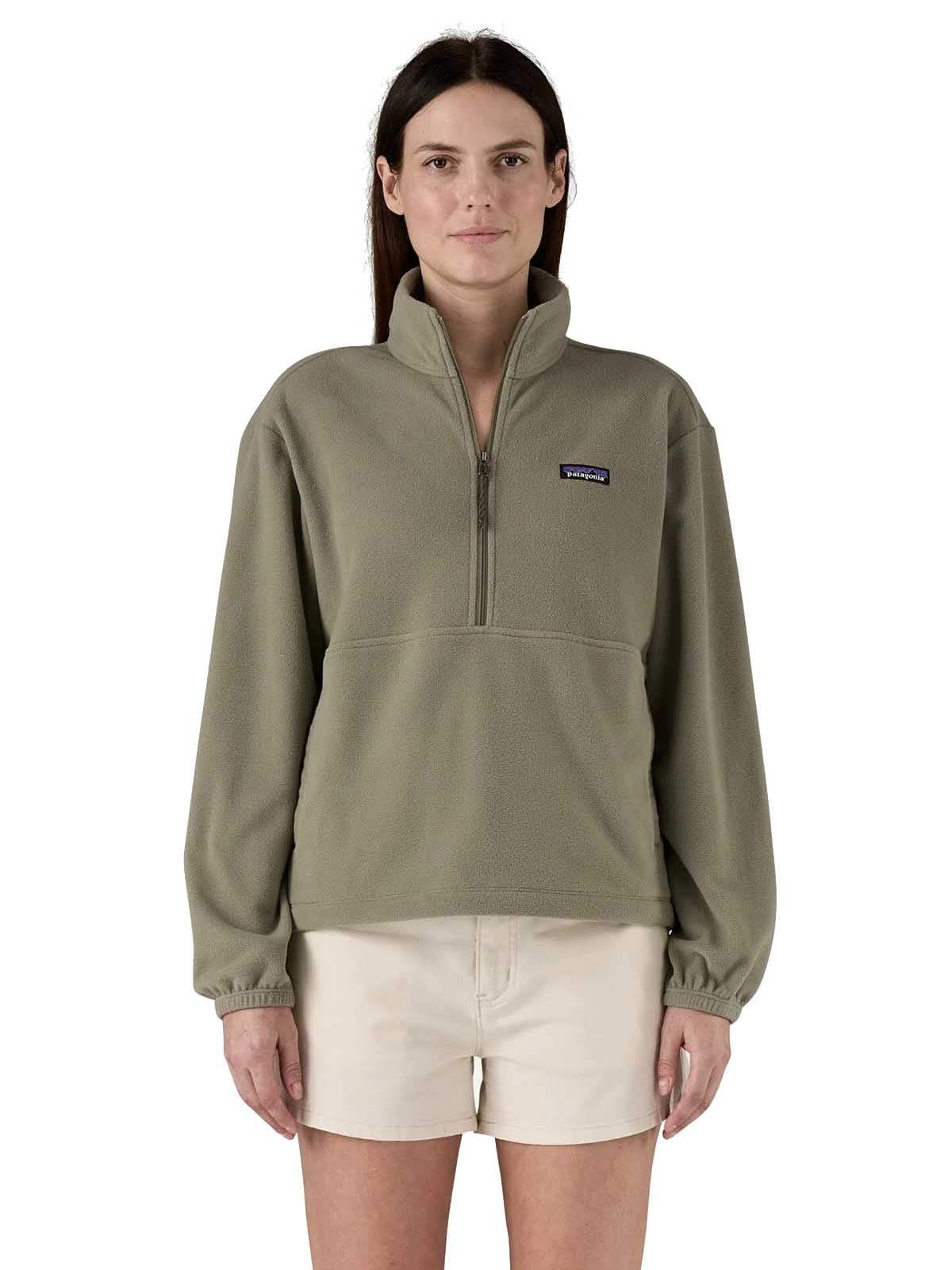 Patagonia W's Micro D 1/2 Fleece P/O River Rock Green