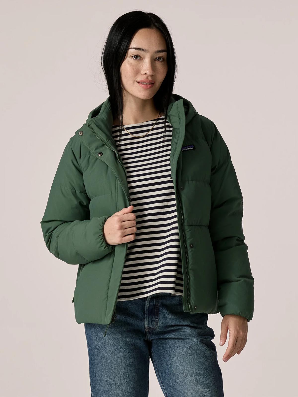 Patagonia W's Sisar Down Hoody Jacket Canopy Green
