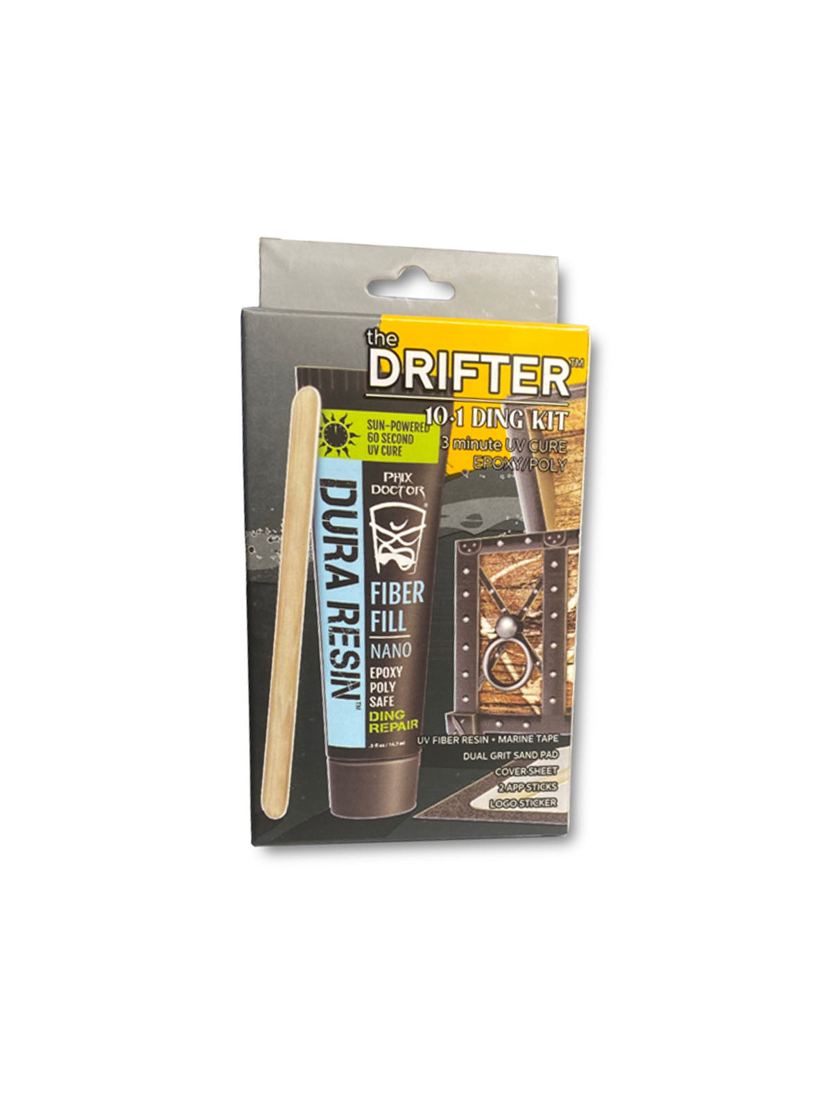 Phix Doctor The Drifter 10+1 Travel Ding Kit Epoxy & Polyester