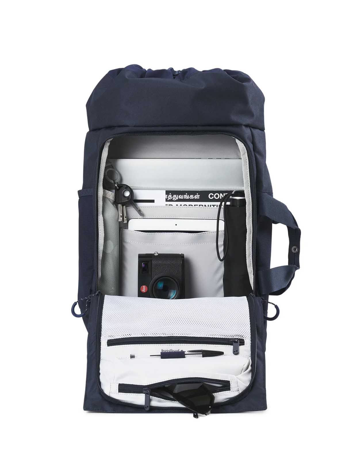 Pinqponq Blok Backpack Medium Fjord Navy