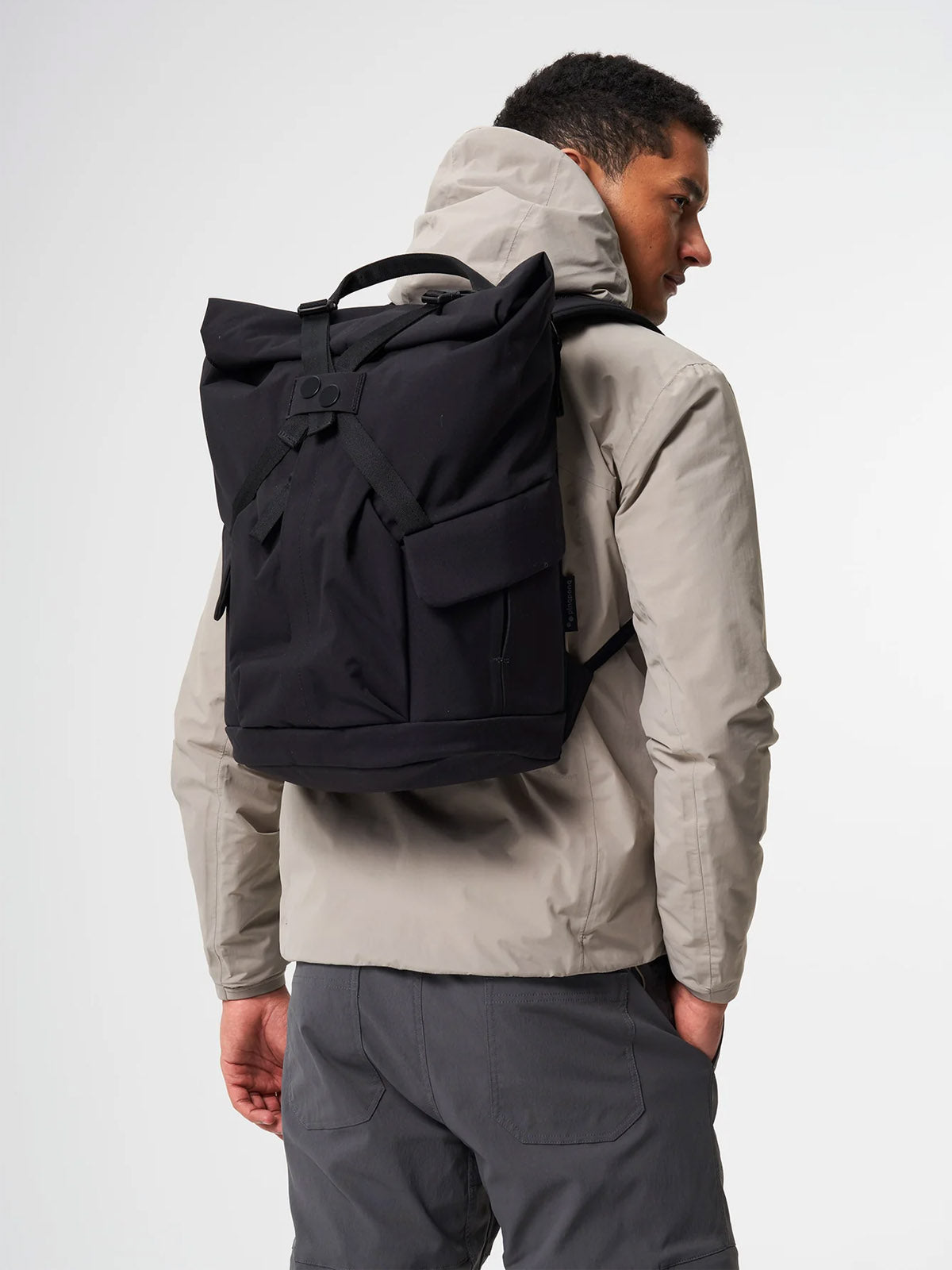Pinqponq Kross Backpack Solid Black