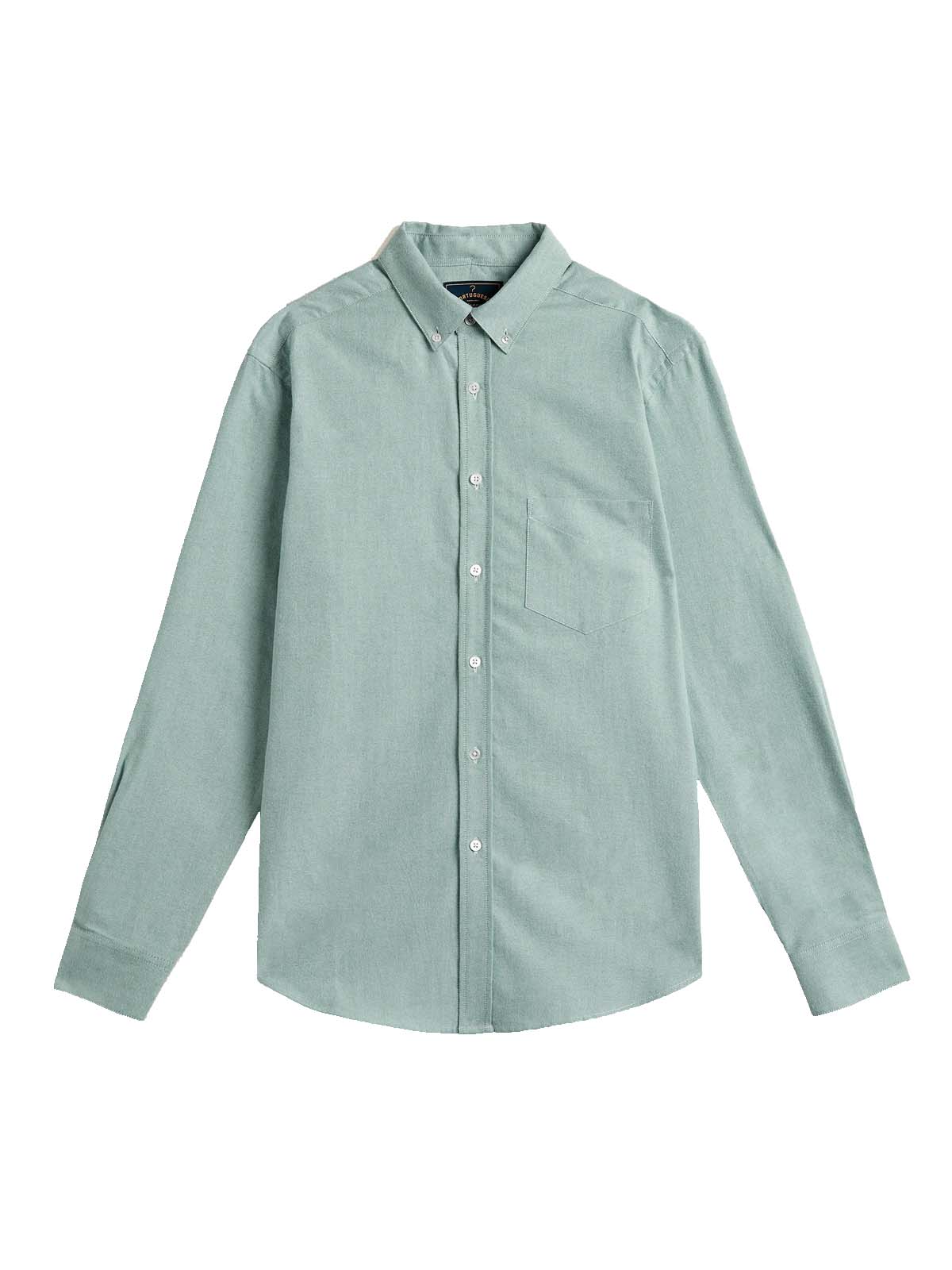 Portuguese Flannel Brushed Oxford Green