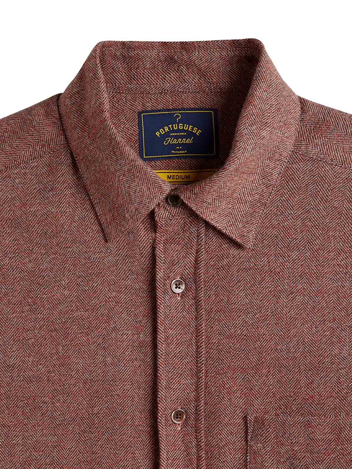 Portuguese Flannel Shirt Espiga Clay