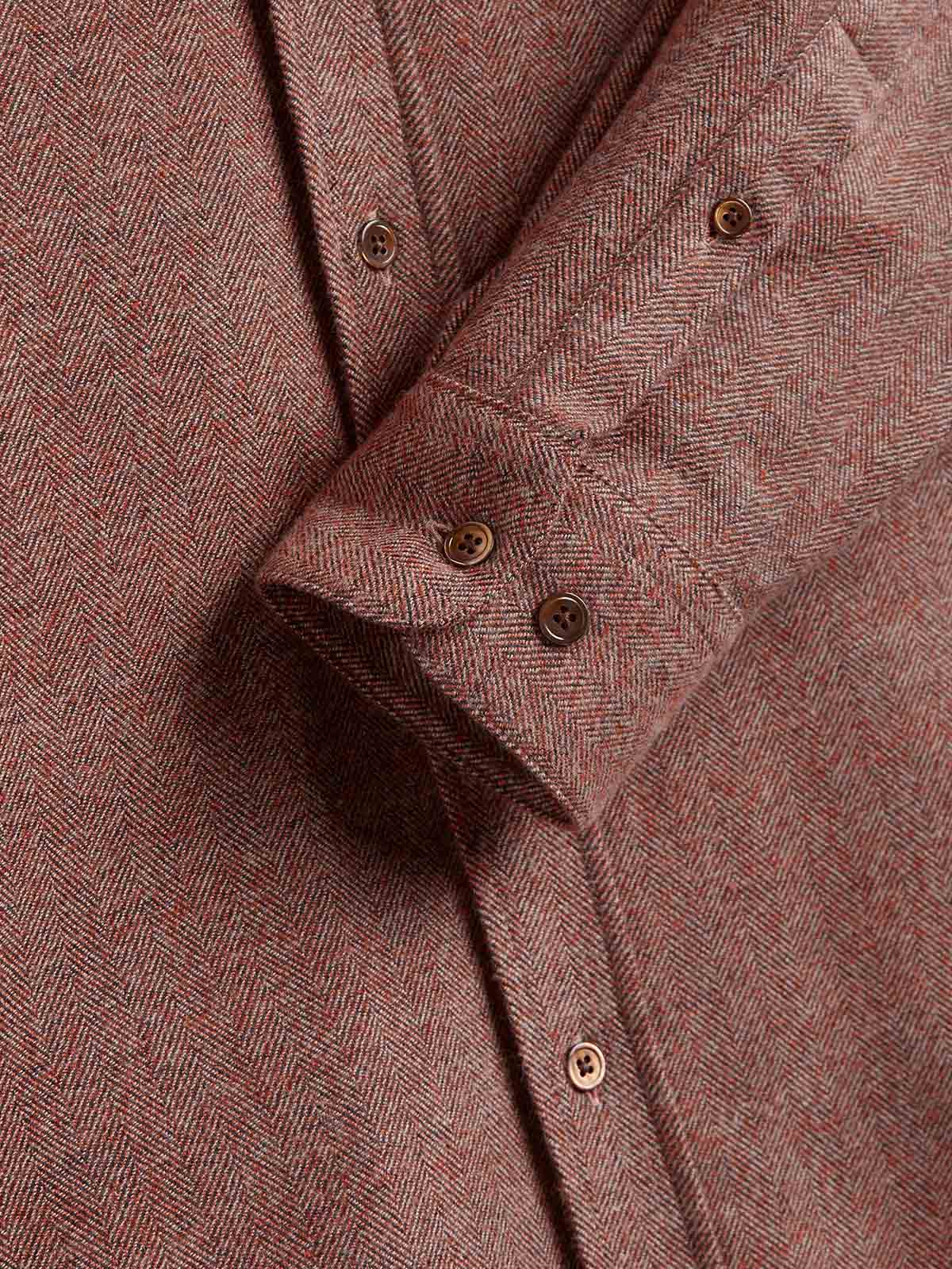 Portuguese Flannel Shirt Espiga Clay