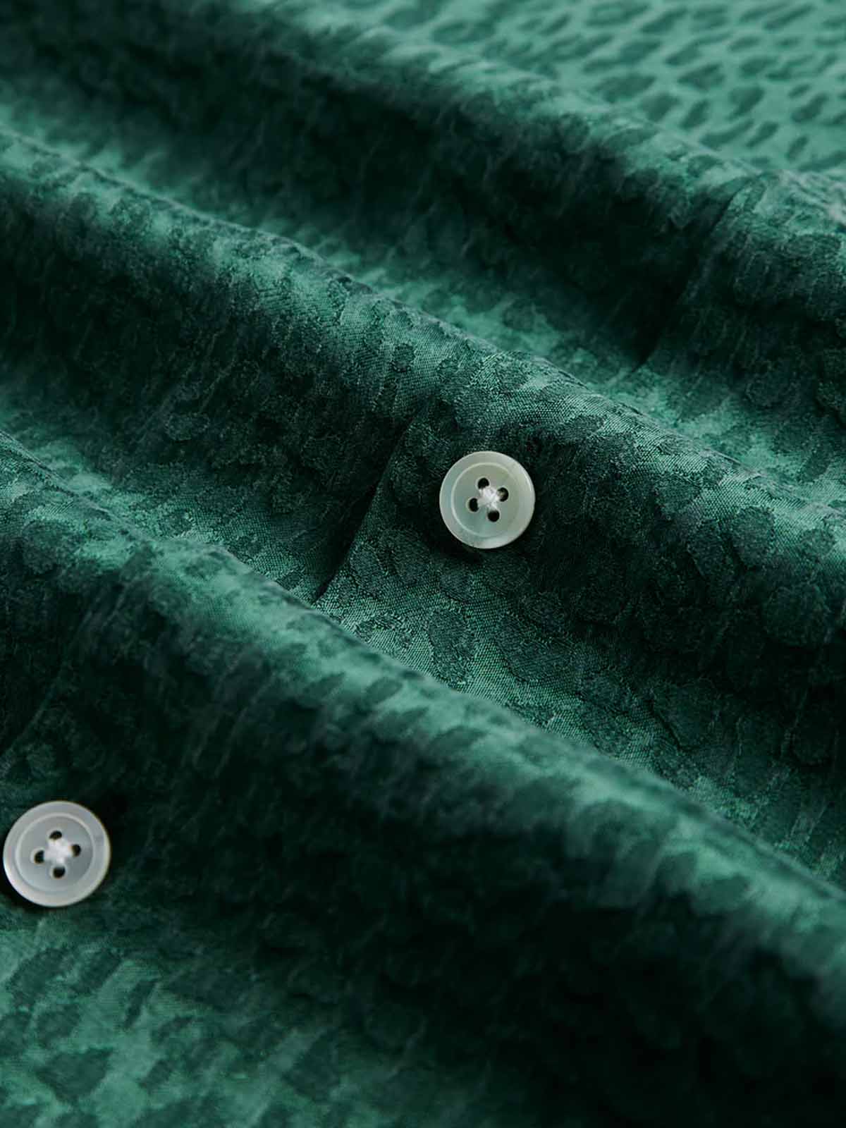 Portuguese Flannel Shirt Finger Print Green