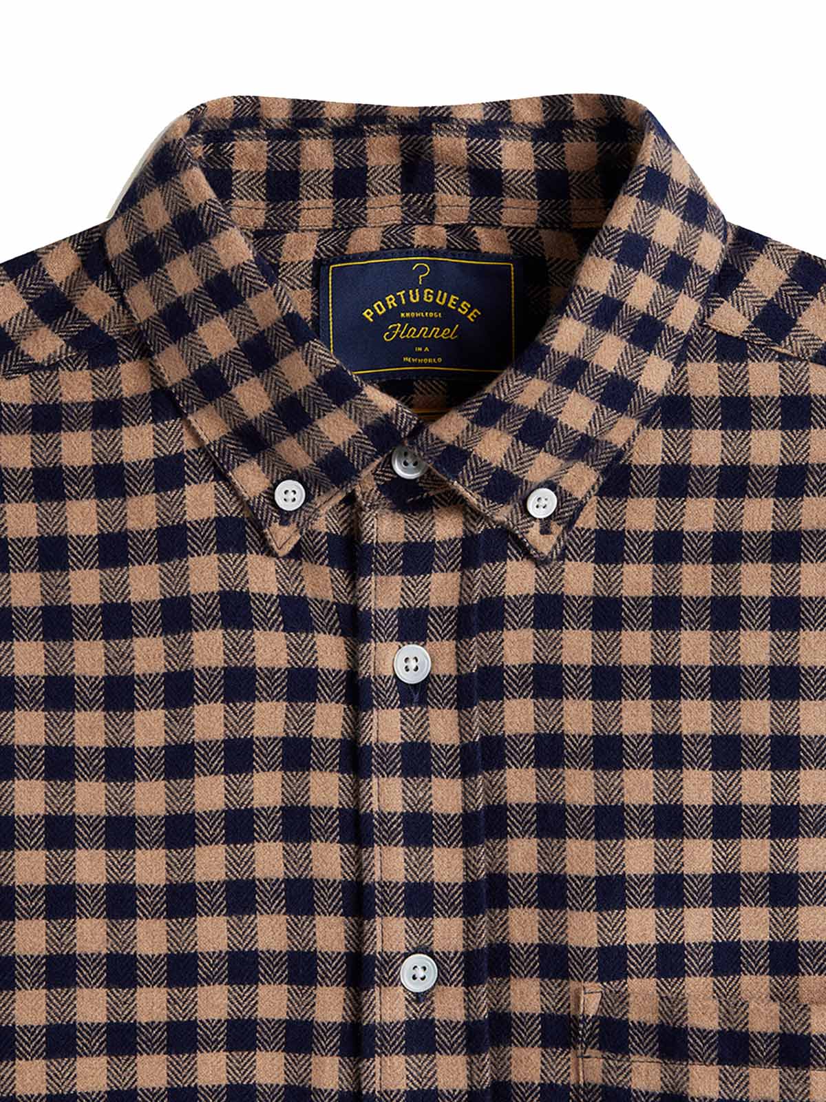 Portuguese Flannel Shirt Roca Brown