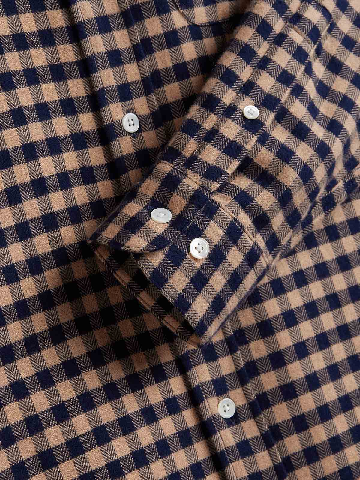Portuguese Flannel Shirt Roca Brown