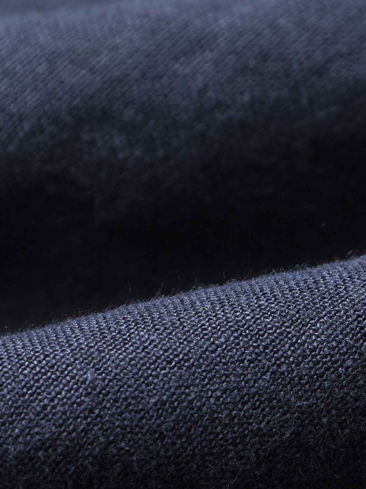 Portuguese Flannel Camp Collar Shirt SS Navy