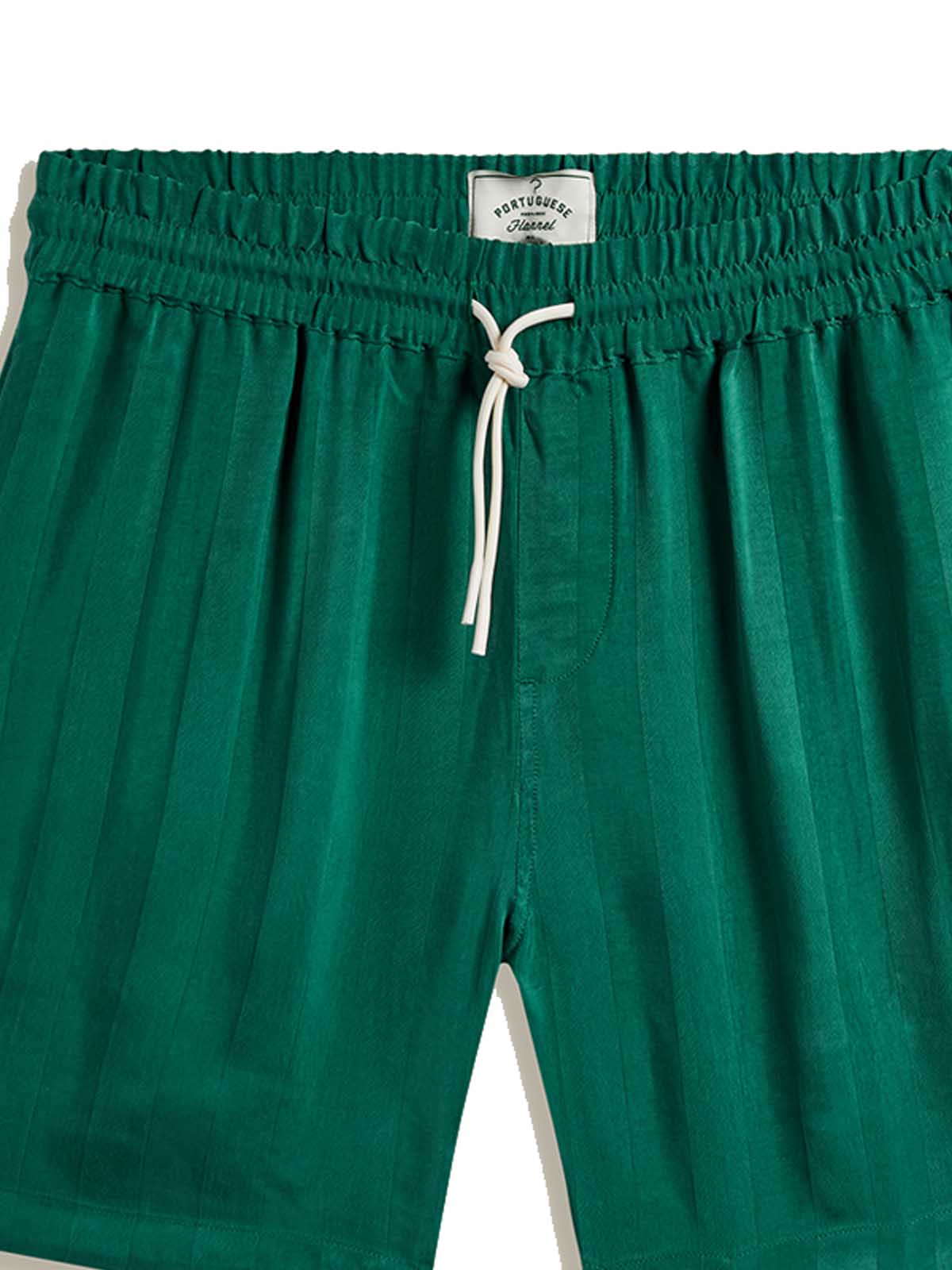 Portuguese Flannel Cupro Shorts Green