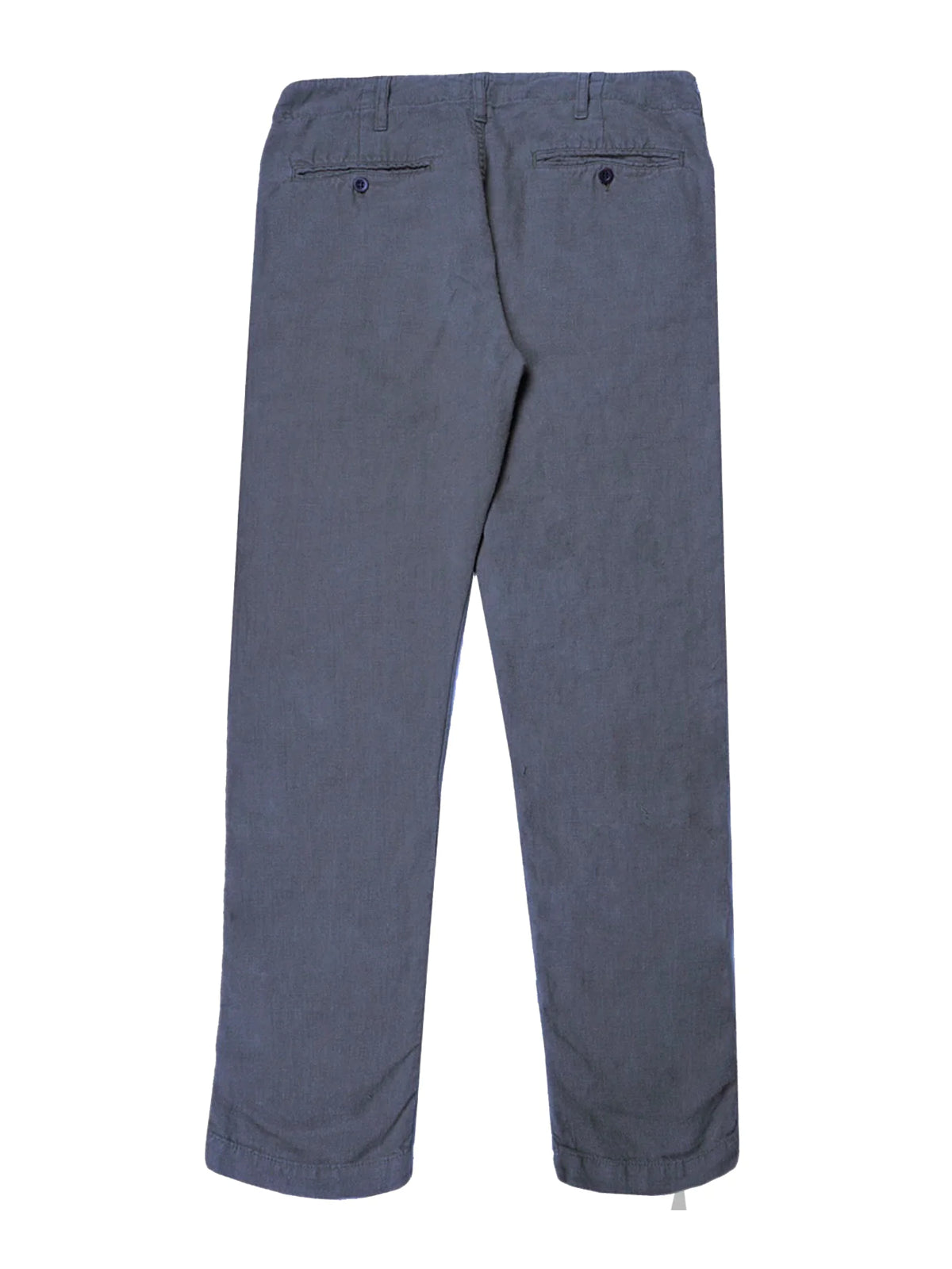 Portuguese Flannel Linen Trousers Navy