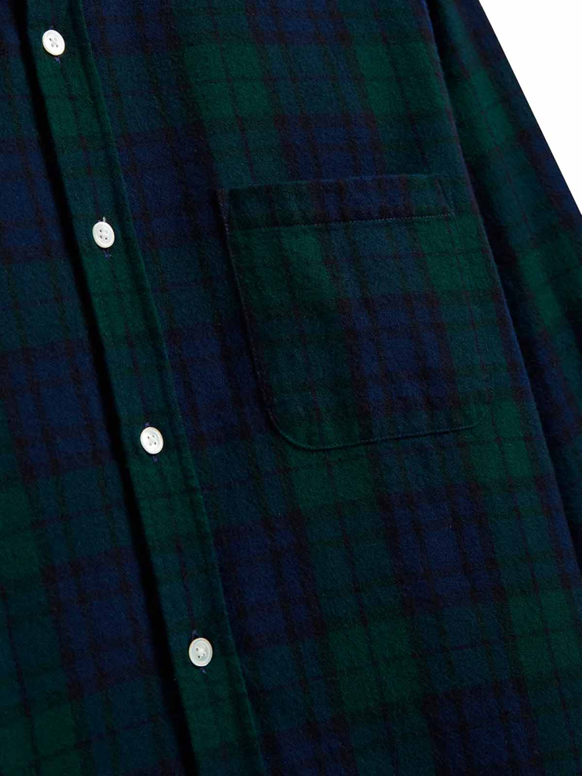 Portuguese Flannel LS Shirt Bonfim Green