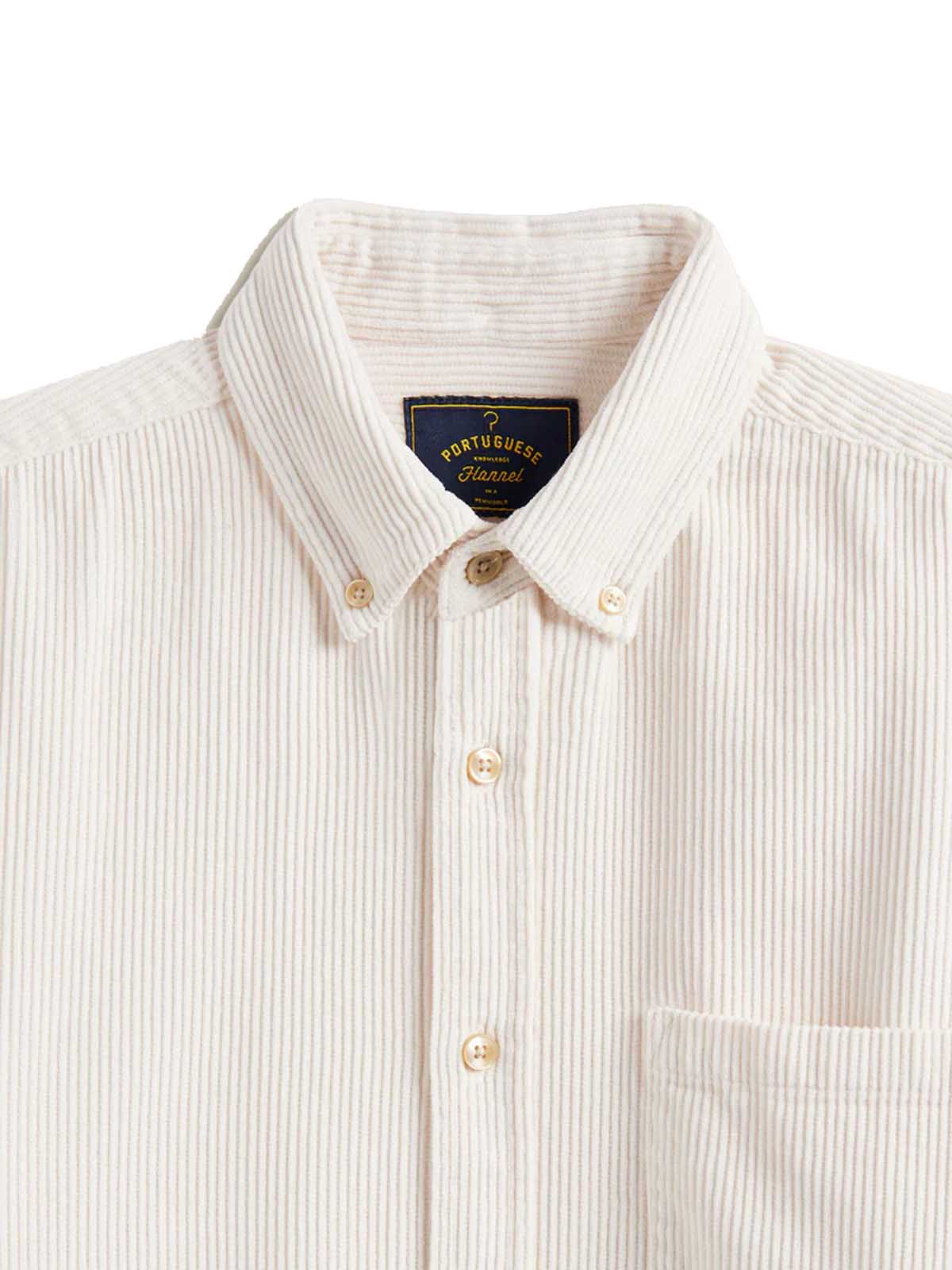 Portuguese Flannel Lobo Shirt Ecru