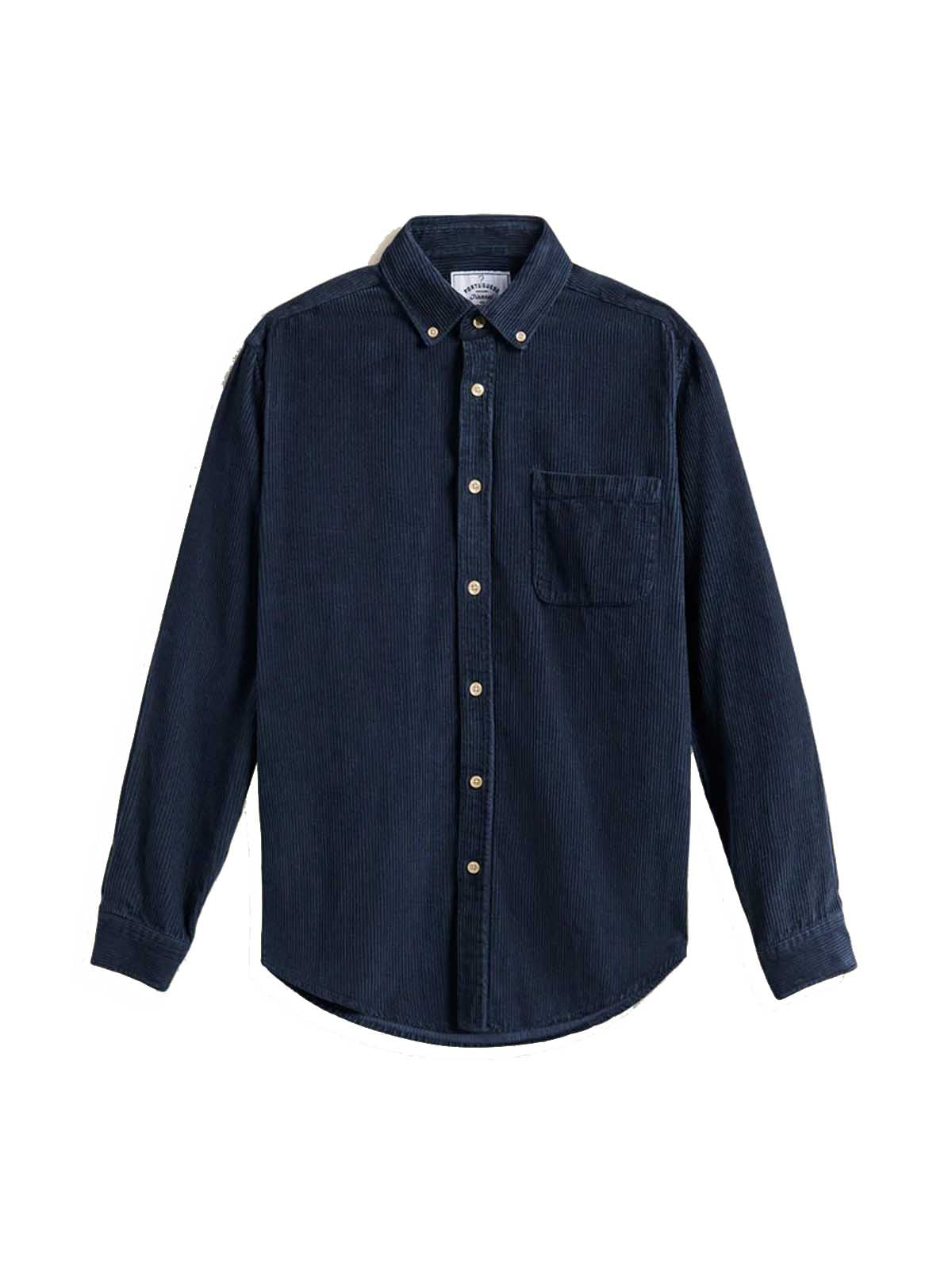 Portuguese Flannel Lobo Shirt Navy