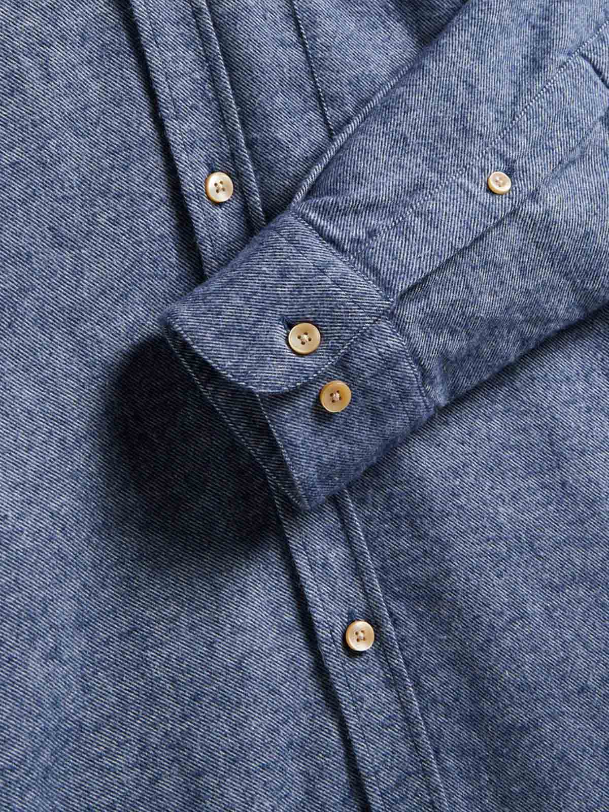 Portuguese Flannel Shirt Teca Indigo