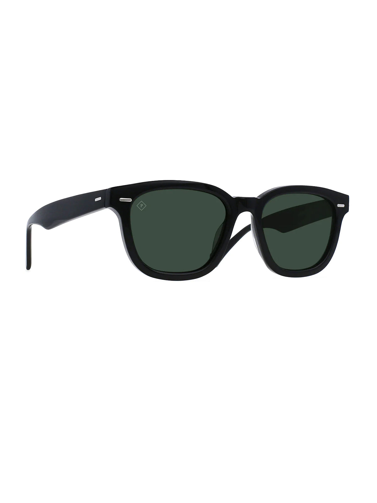Raen Myles 53 Crystal Black / Green Polarized