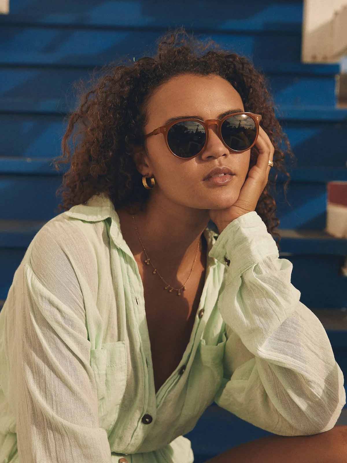 Raen Remmy 52 Honey / Green Polarized