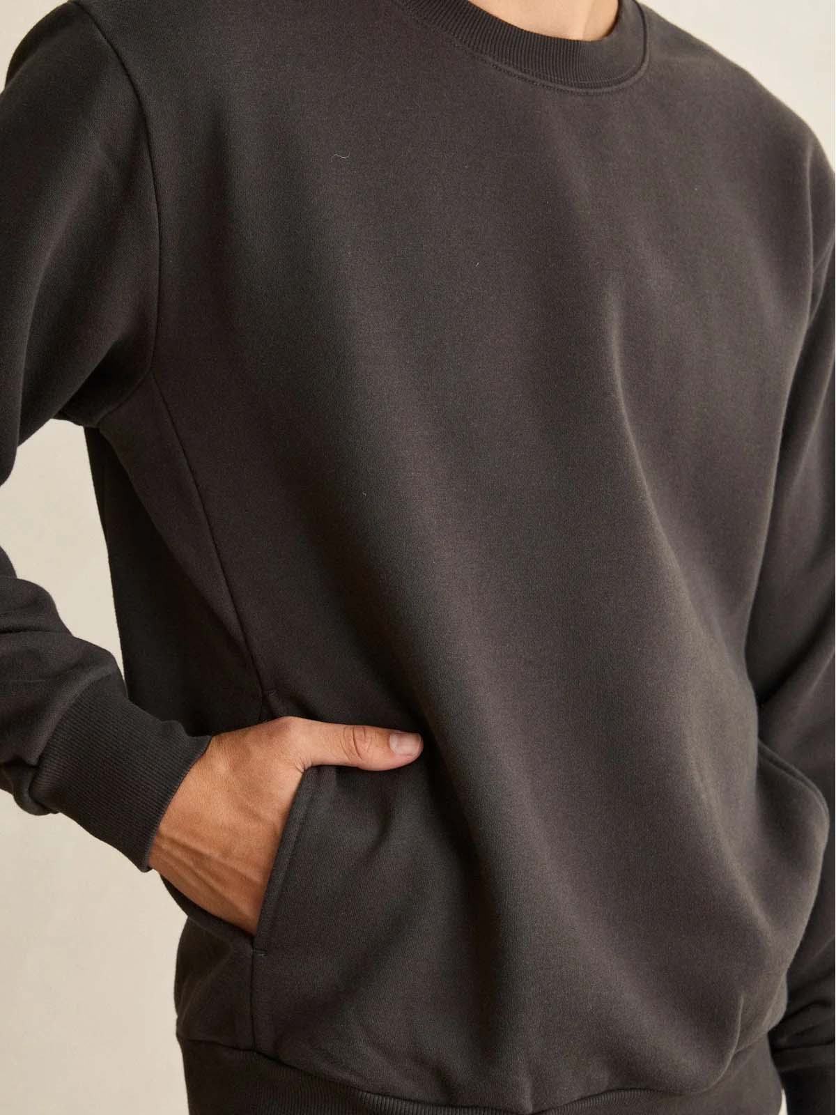 Rhythm Classic Crew Fleece Vintage Black