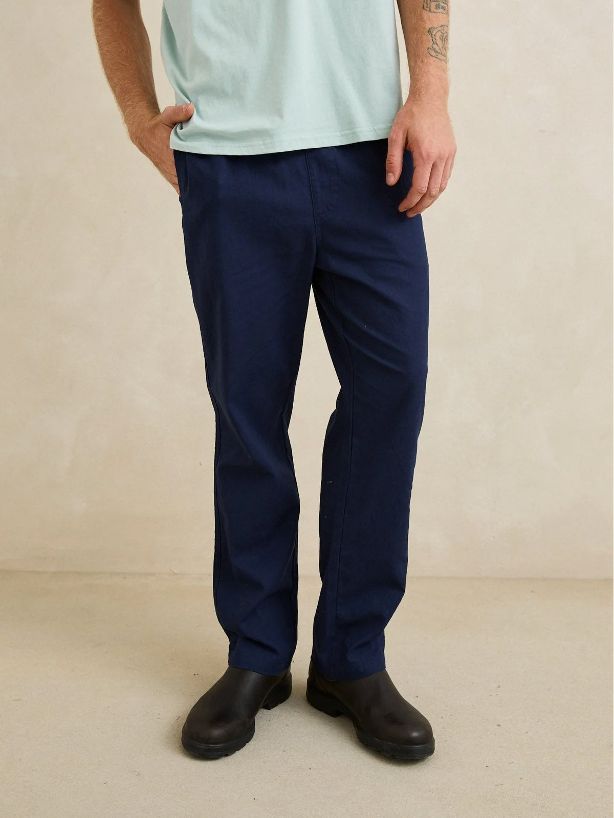 Rhythm Linen Jam Pant Navy