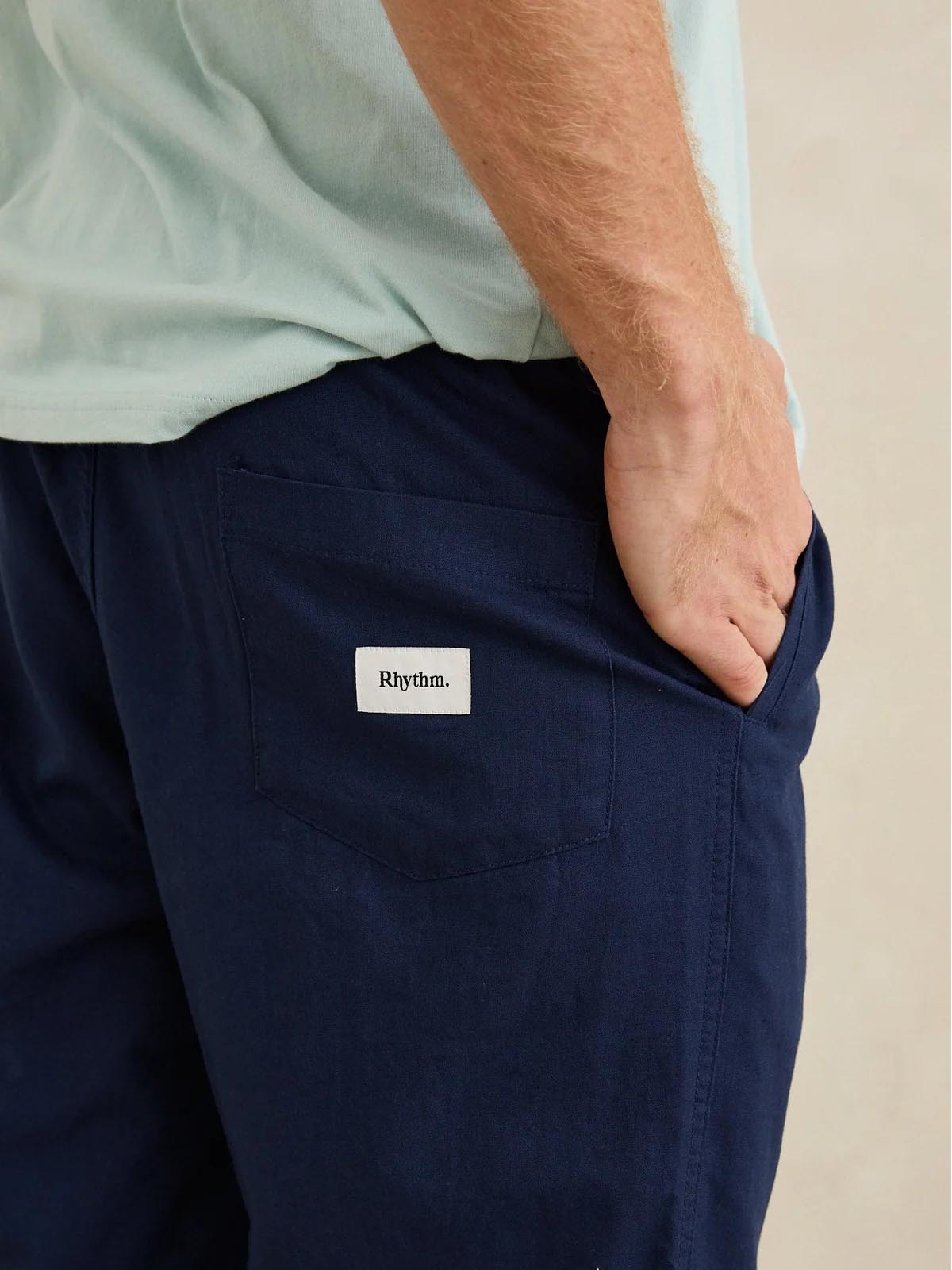 Rhythm Linen Jam Pant Navy