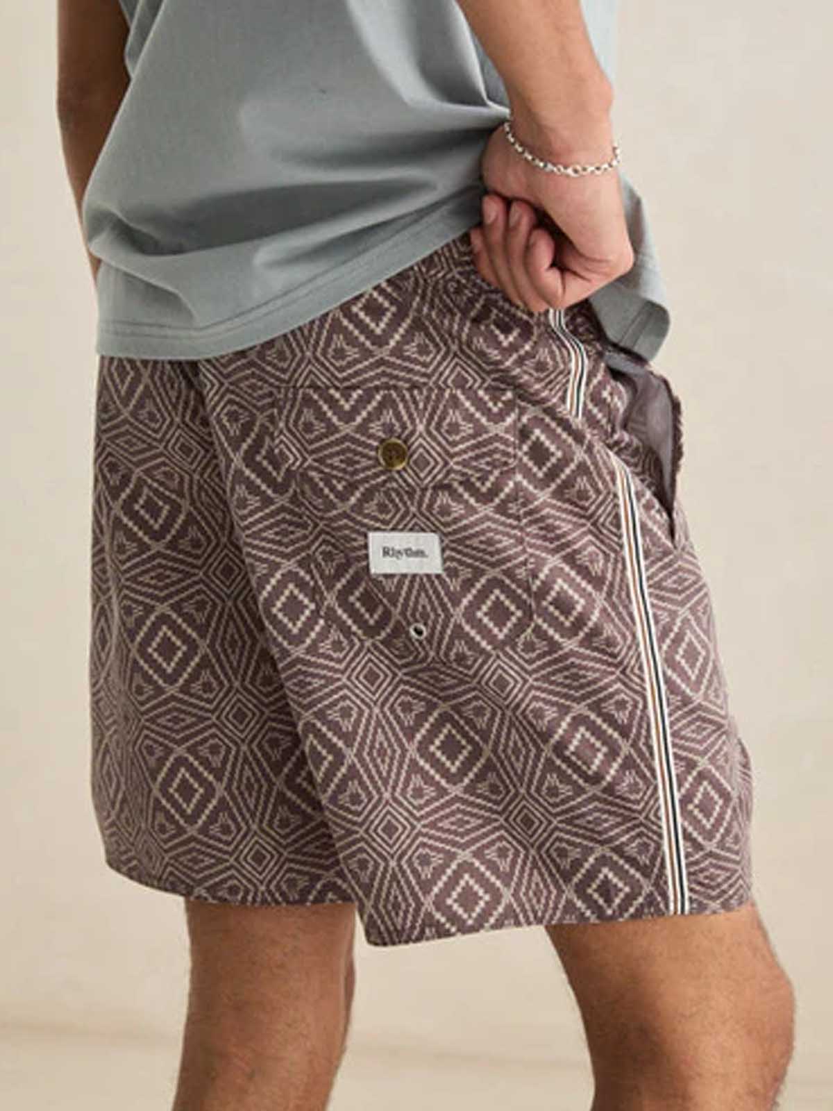 Rhythm Mosaic Heritage Beach Short Latte