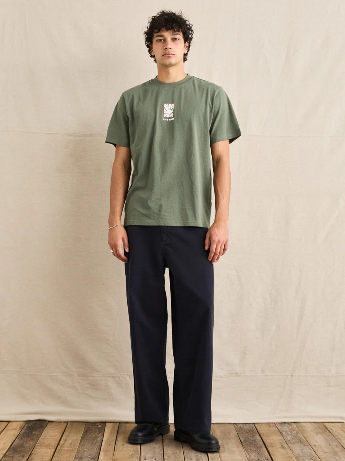 Rhythm Relaxed Wash Canvas Pant Midnight