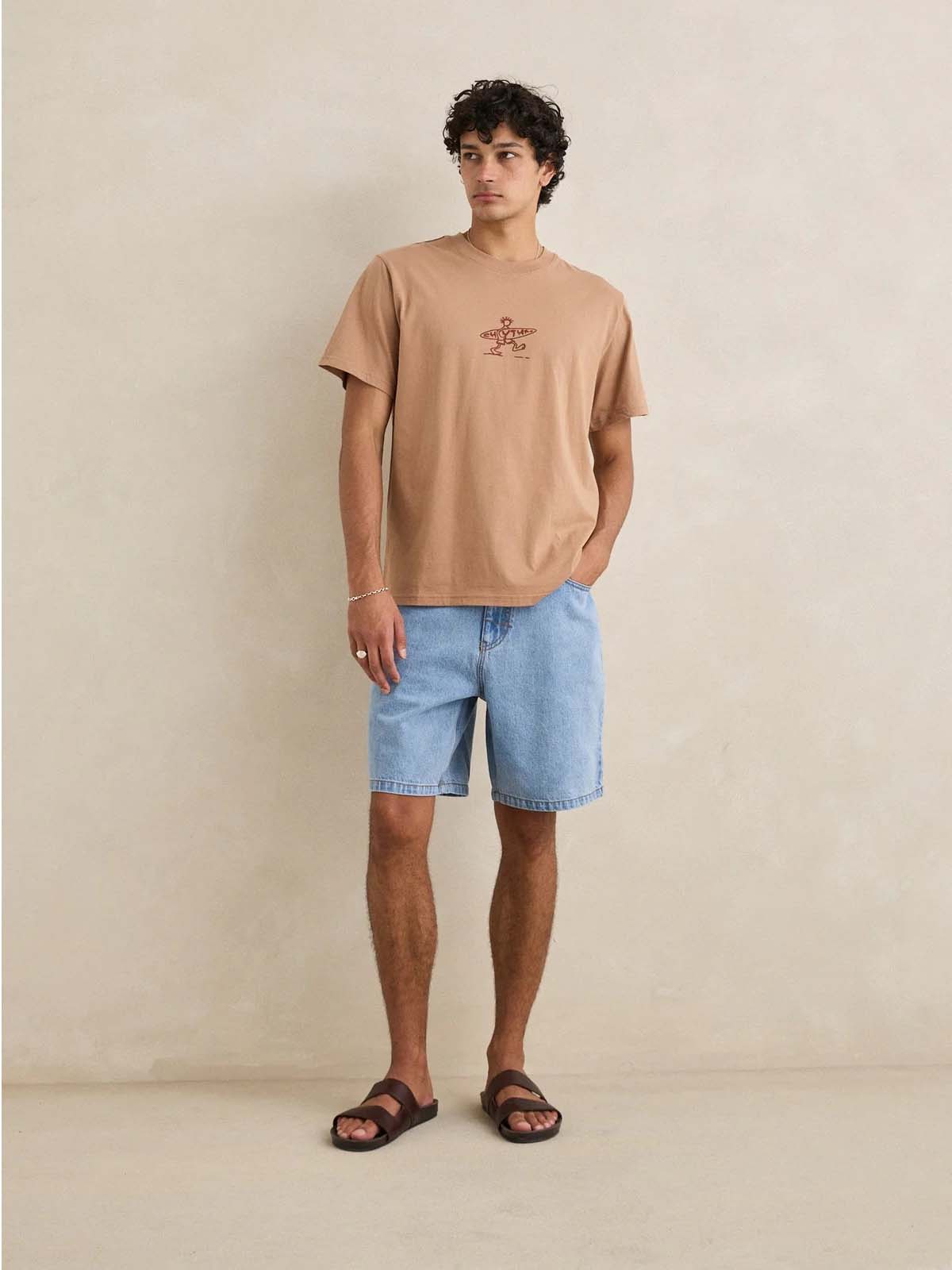 Rhythm Toby Denim Short Stone Wash