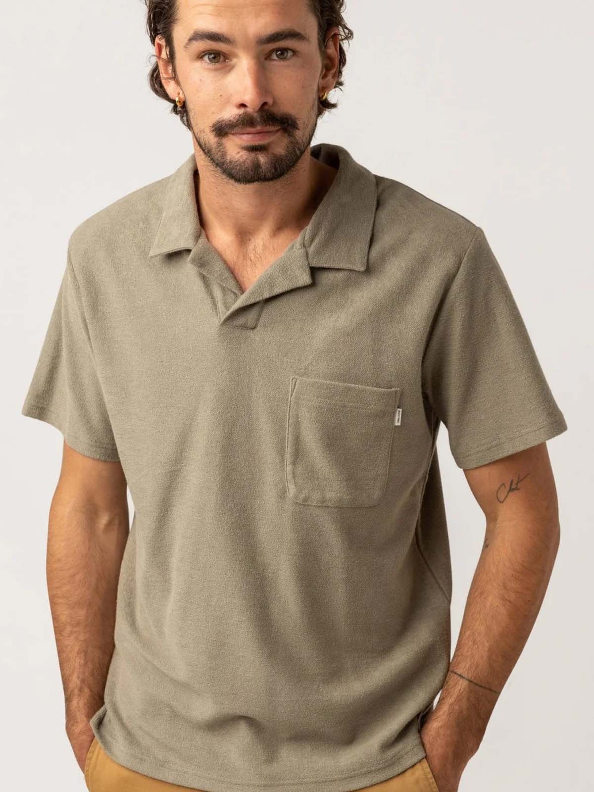 Rhythm Vintage Terry Polo Sage
