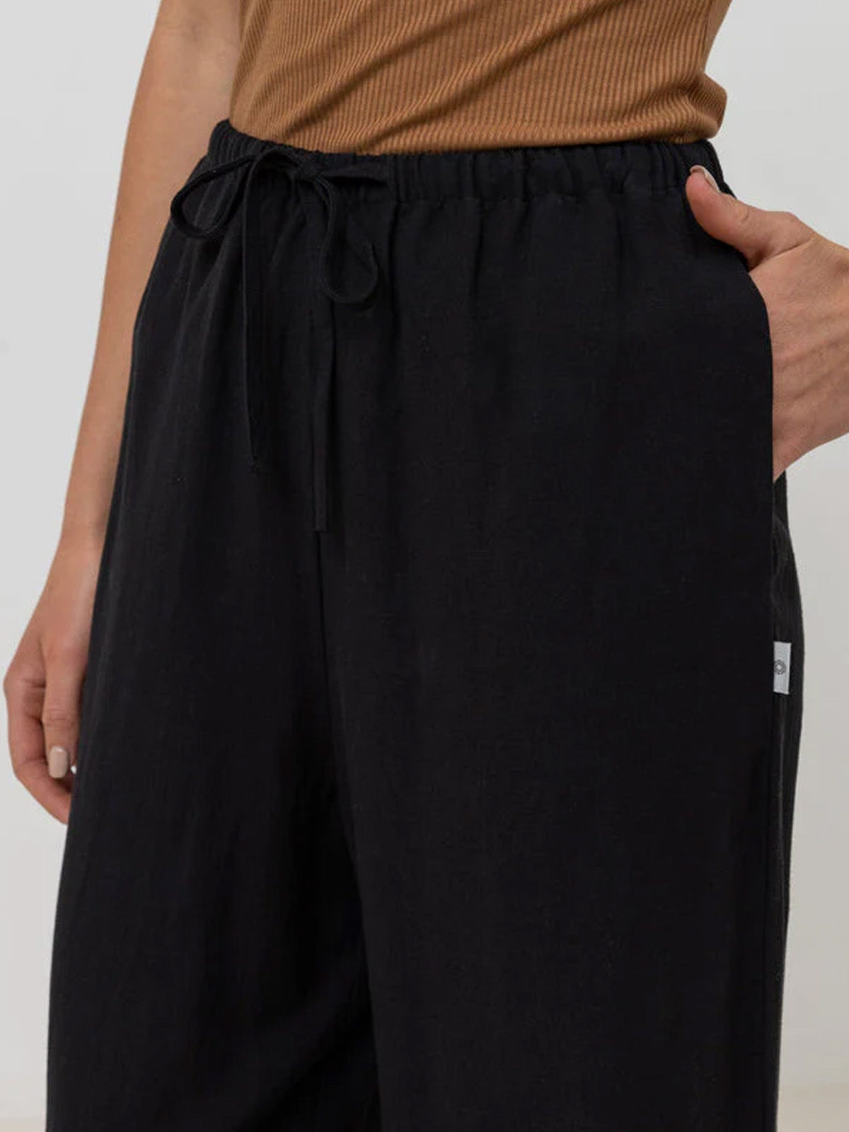 Rhythm Women's Classic Drawstring Pant Black