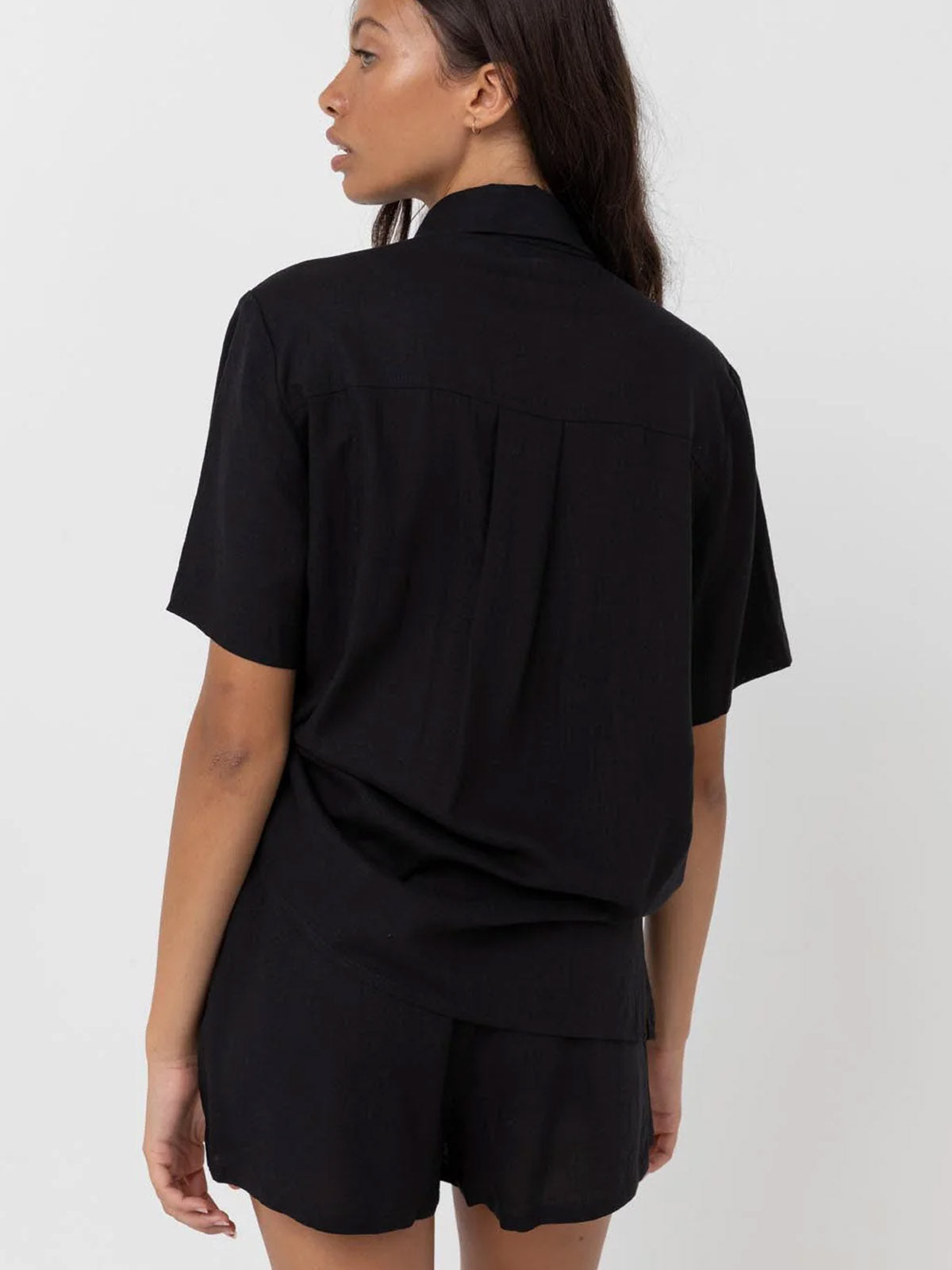 Rhythm Women's Classic Lounge Shirt Black