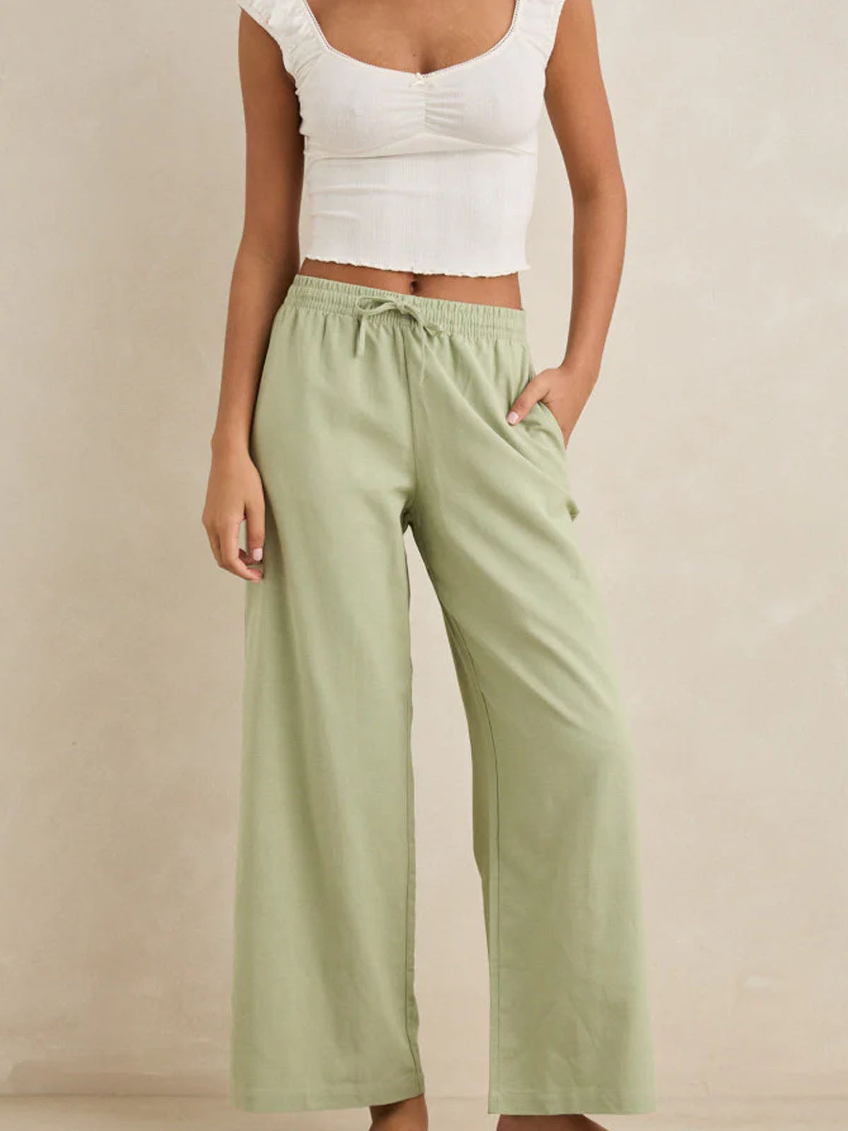 Rhythm Women's Dolly Beach Pant Palm