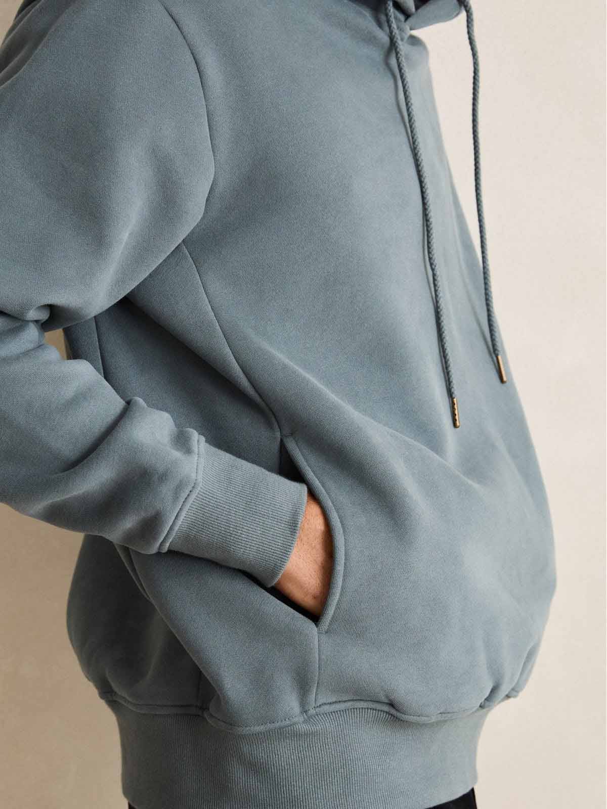 Rhythm Classic Fleece Hood Silver Pine