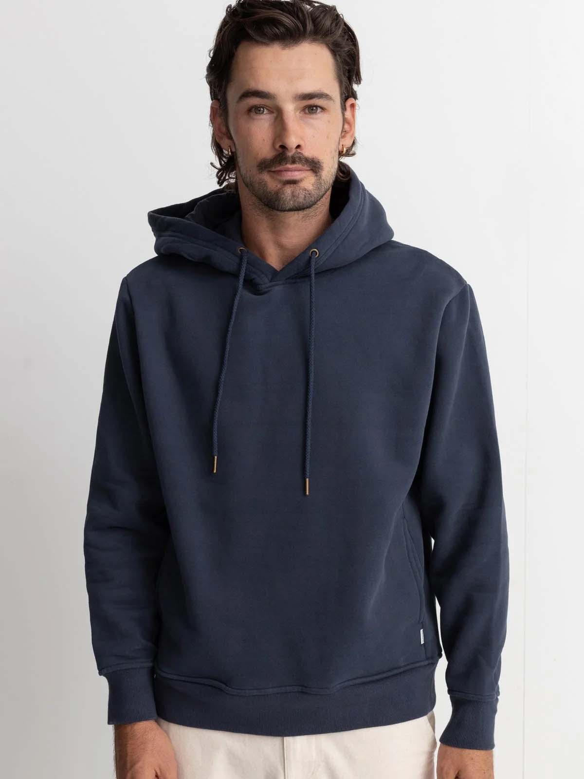 Rhythm Classic Hood Fleece Worn Navy
