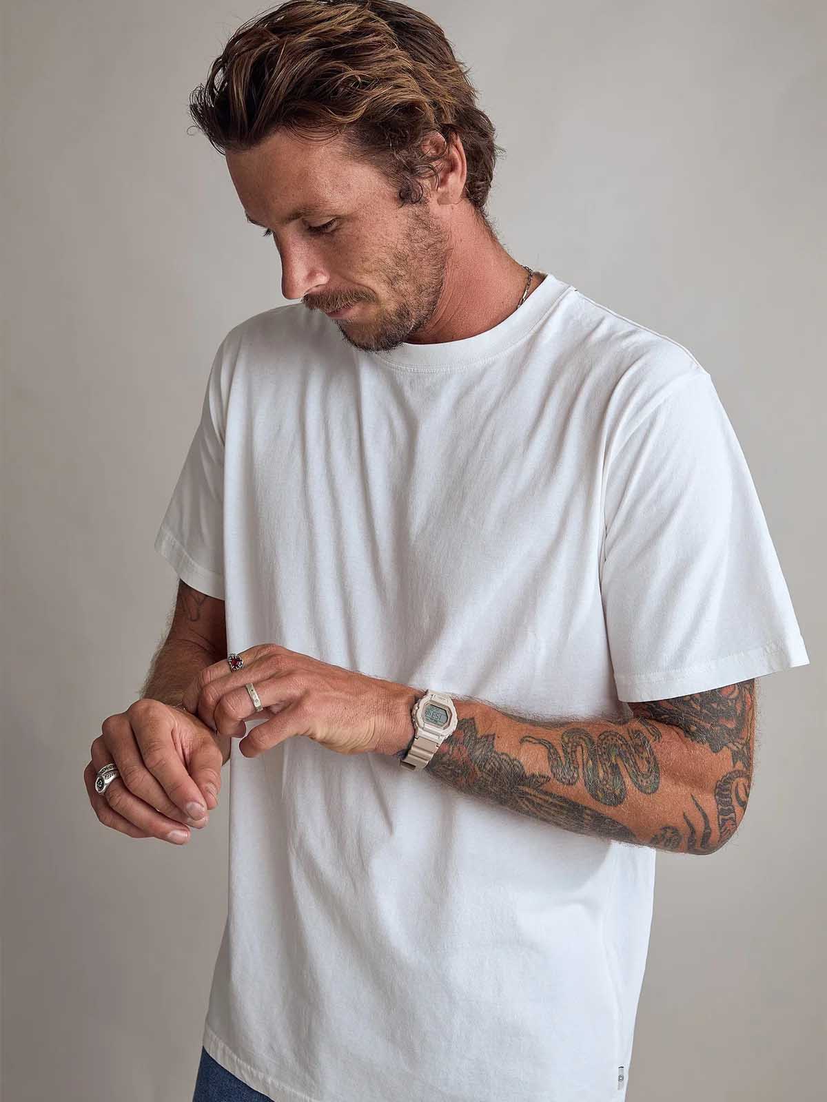 Rhythm Classic Vintage Tee Vintage White