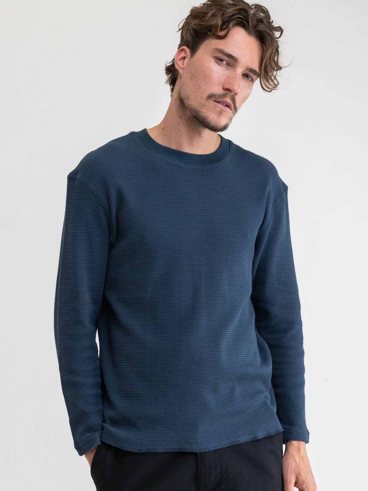 Rhythm Classic Waffle Knit Worn Navy