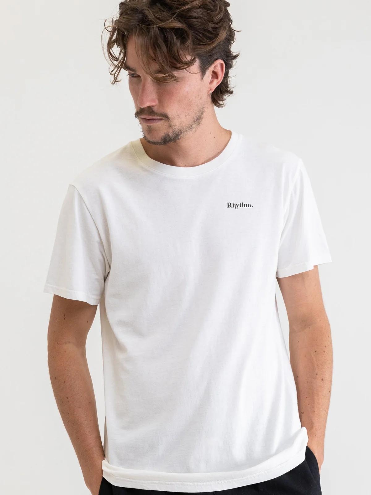 Rhythm Classic Brand T-Shirt White