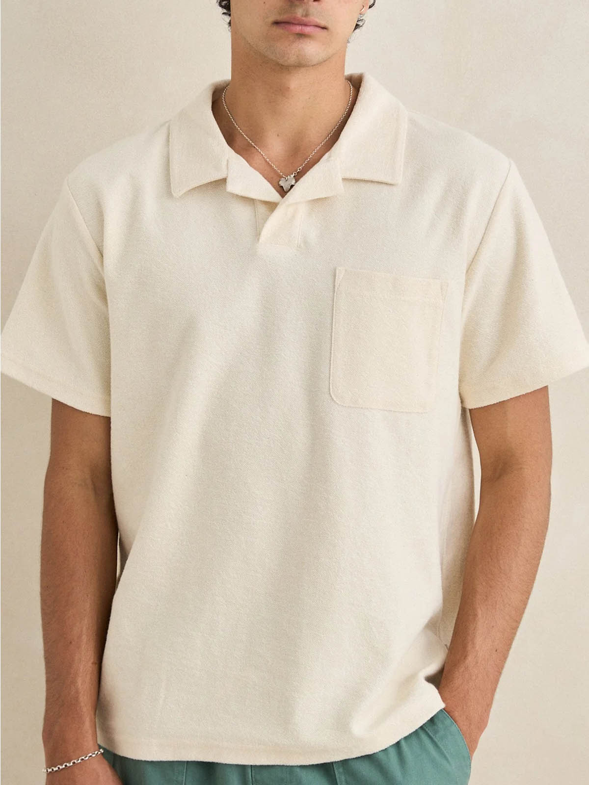 Rhythm Vintage Terry Polo Natural