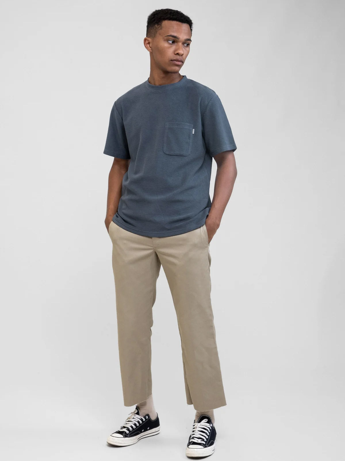 Rhythm Vintage Terry T-Shirt Vintage Navy