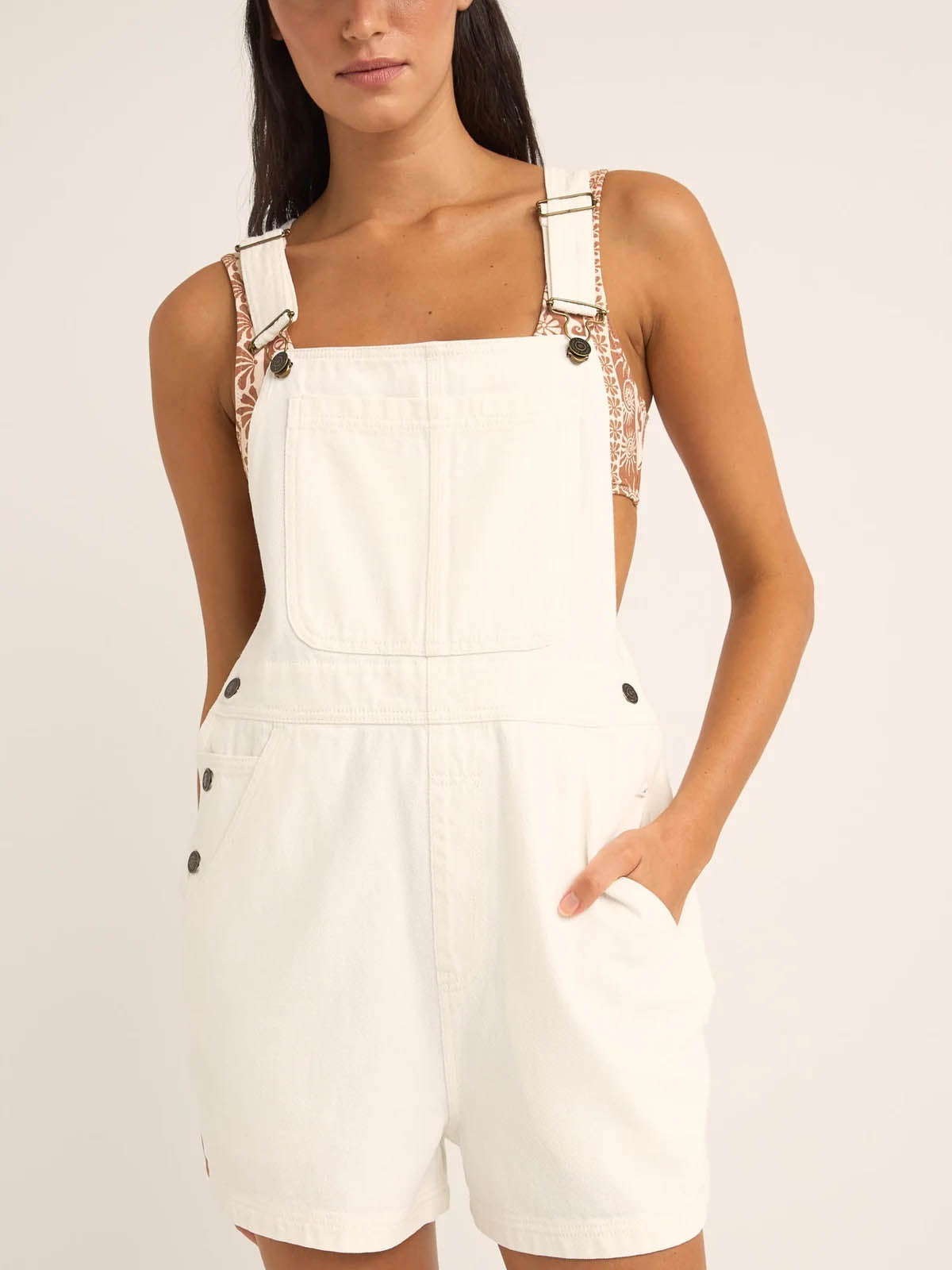 Rhythm Women's Tides Short Overall White