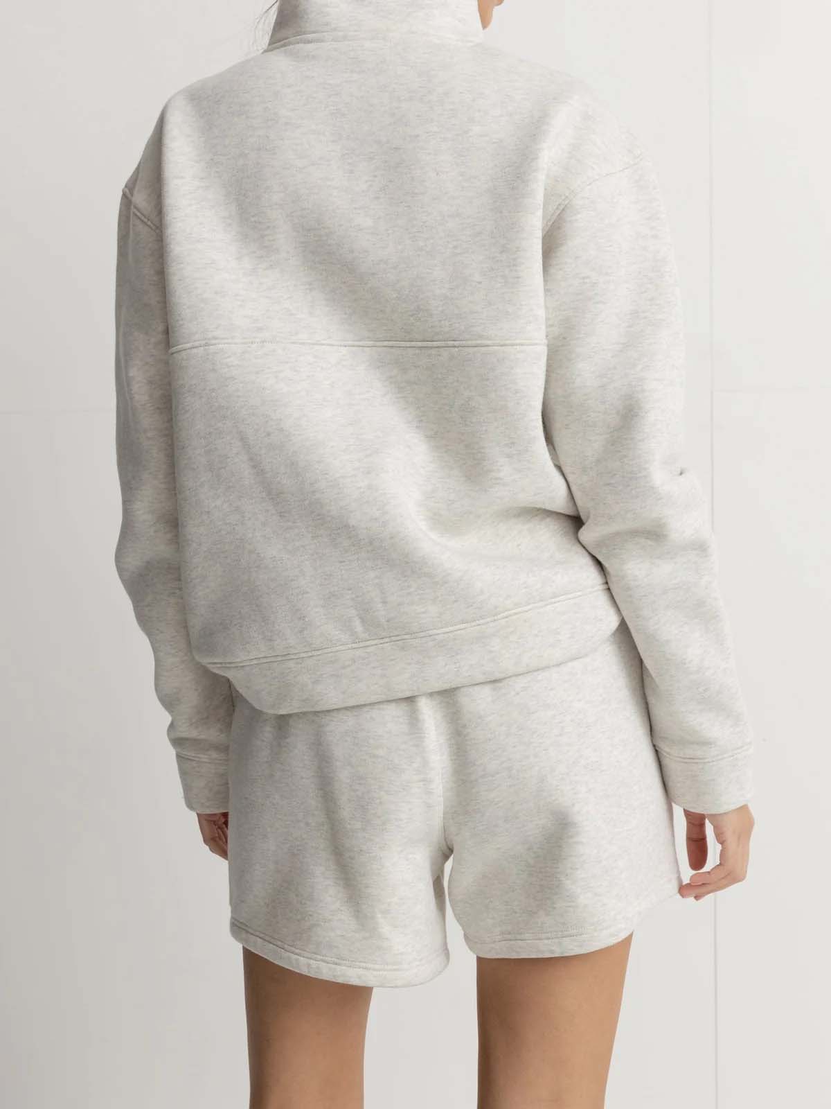 Rhythm Women's Palma Fleece Short Grey Marle