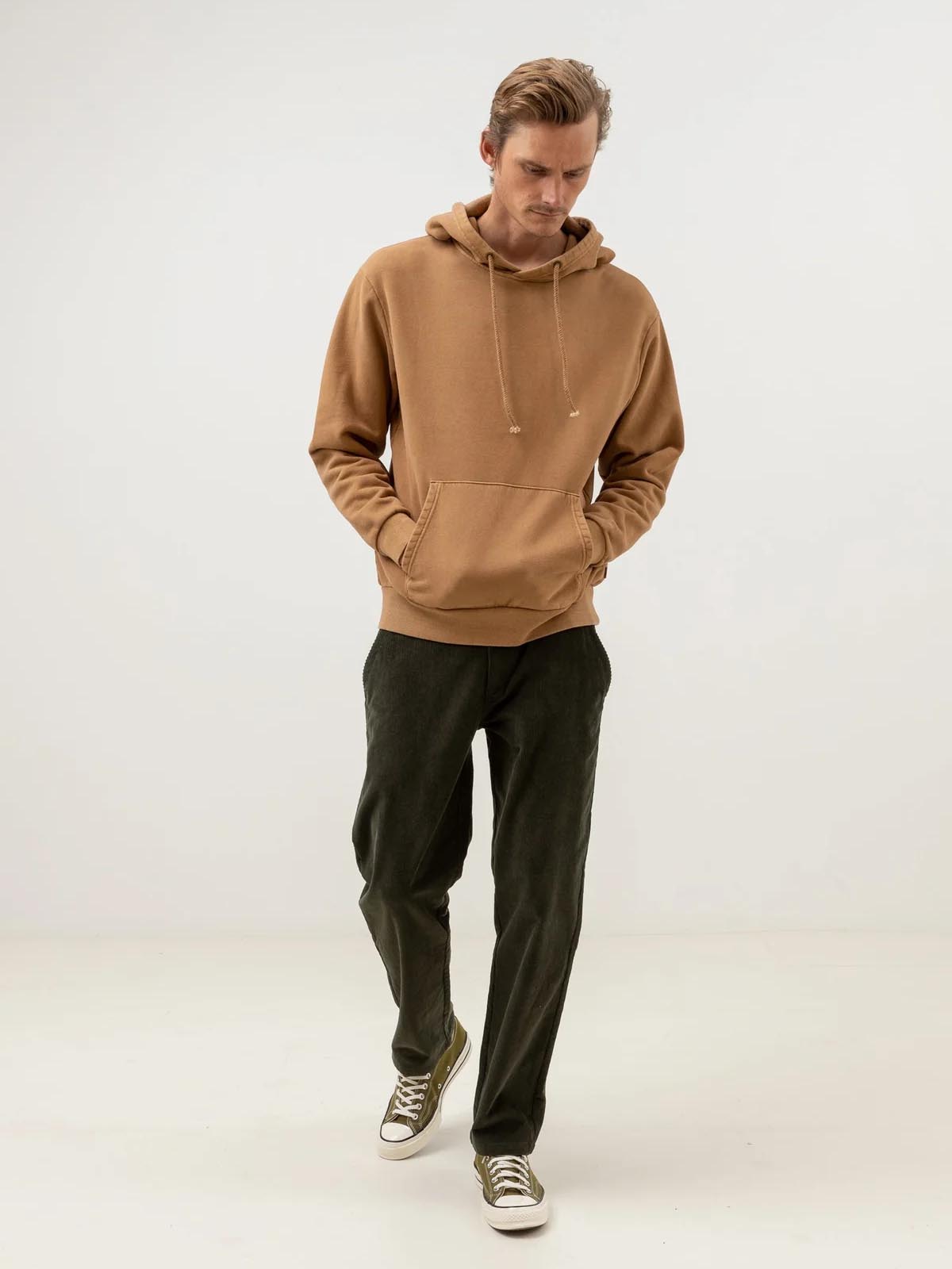 Rhythm Worn Path Fleece Hood Brown