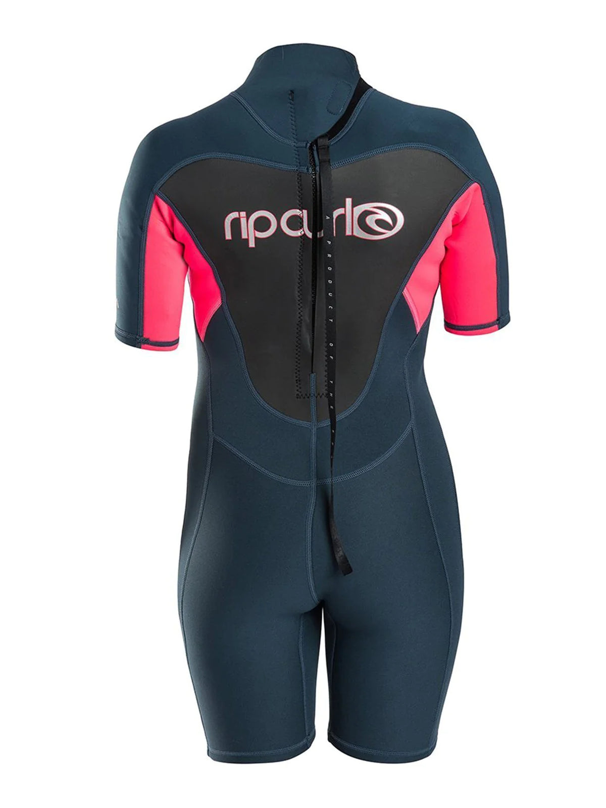Rip Curl Wetsuit Womens Omega S-SL Shorty Neon Pink